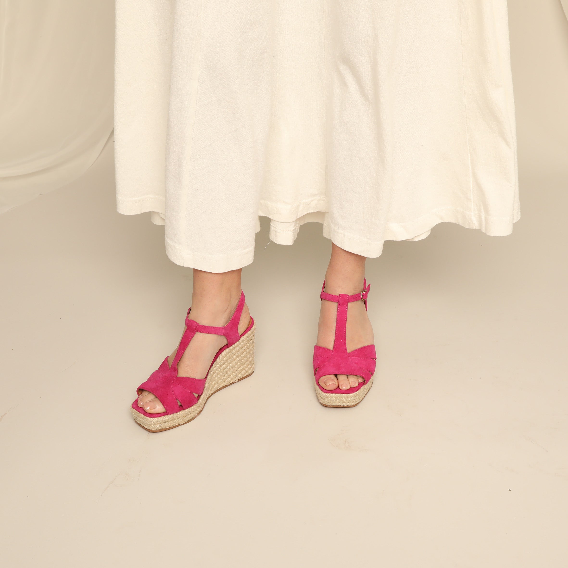 Tanya Fuchsia High Sandal by Esska