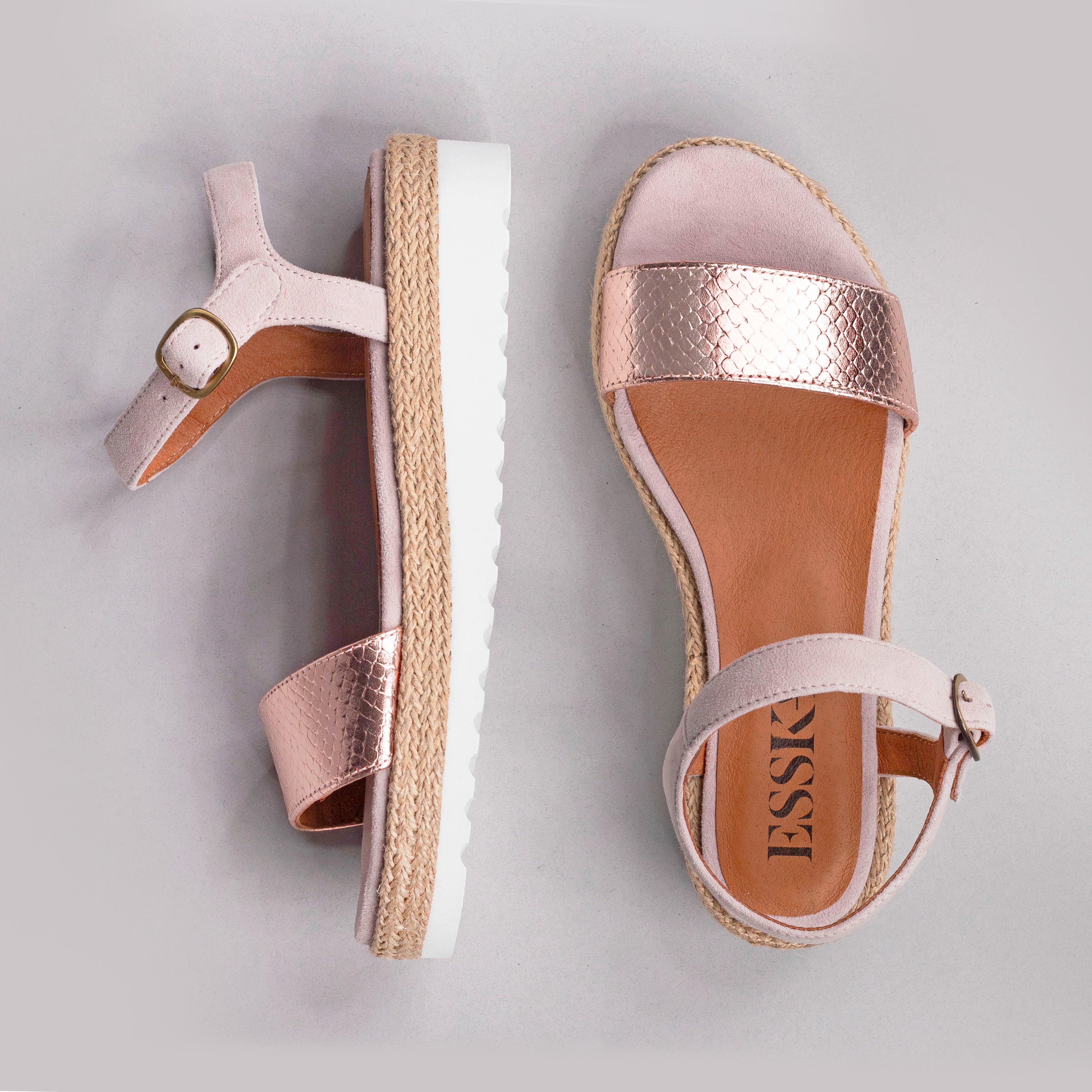 Uma Metallic Dusty Pink