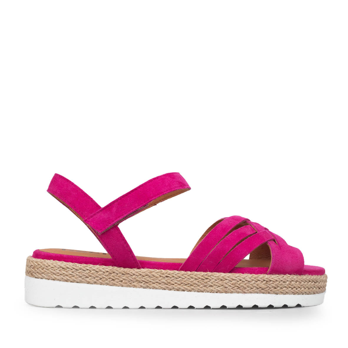 Ursula Fuchsia Flat Sandal by Esska