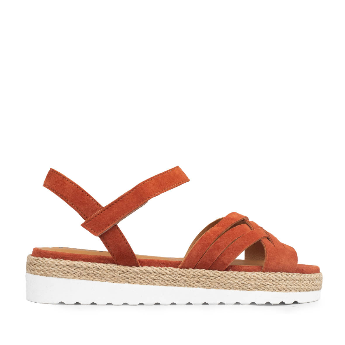 Ursula Rust Flat Sandal by Esska