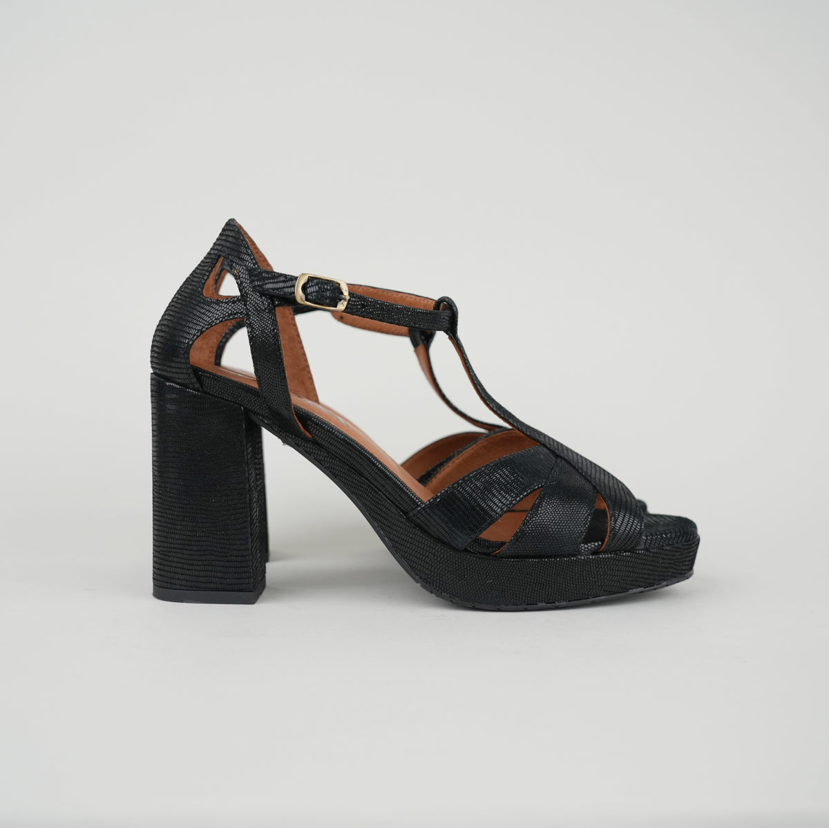 Second - Valerie Black - Size 40 UK7 High Sandal by Esska