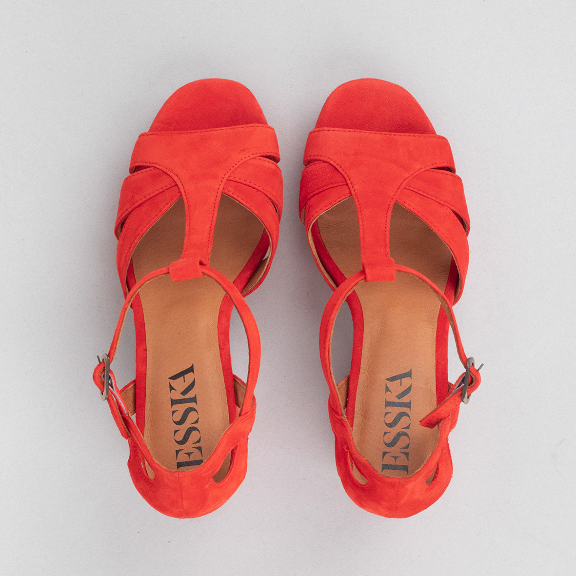Valerie Red High Sandal by Esska