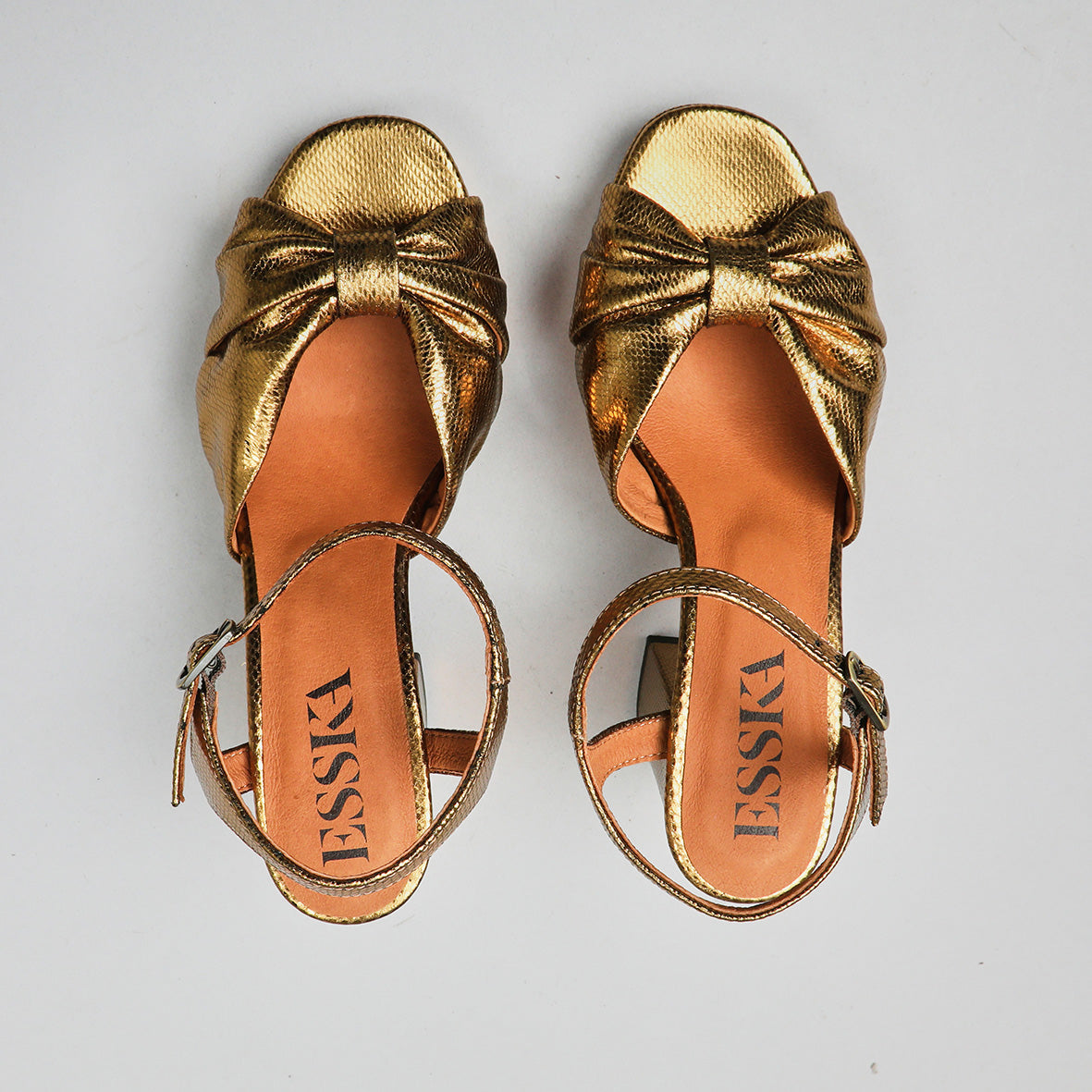 Vanya Gold Neptune High Sandal by Esska Shoes Ltd