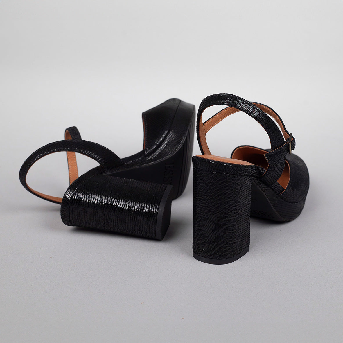 Vicky Black Mid High Shoe by Esska