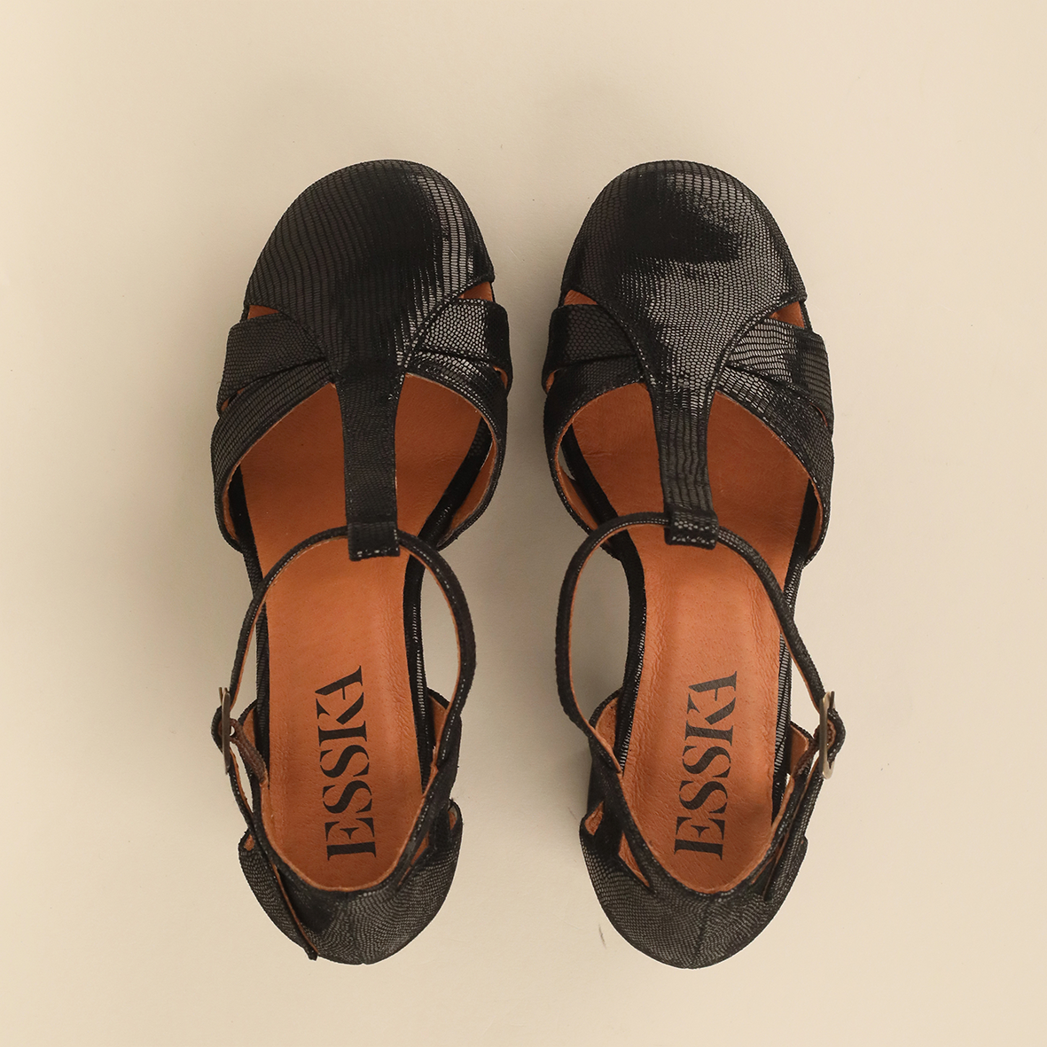 Venice Black High Shoe by Esska