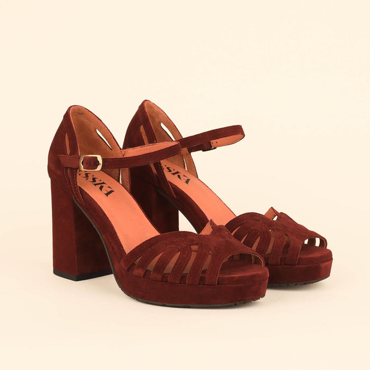 Venti Rust High Sandal by Esska