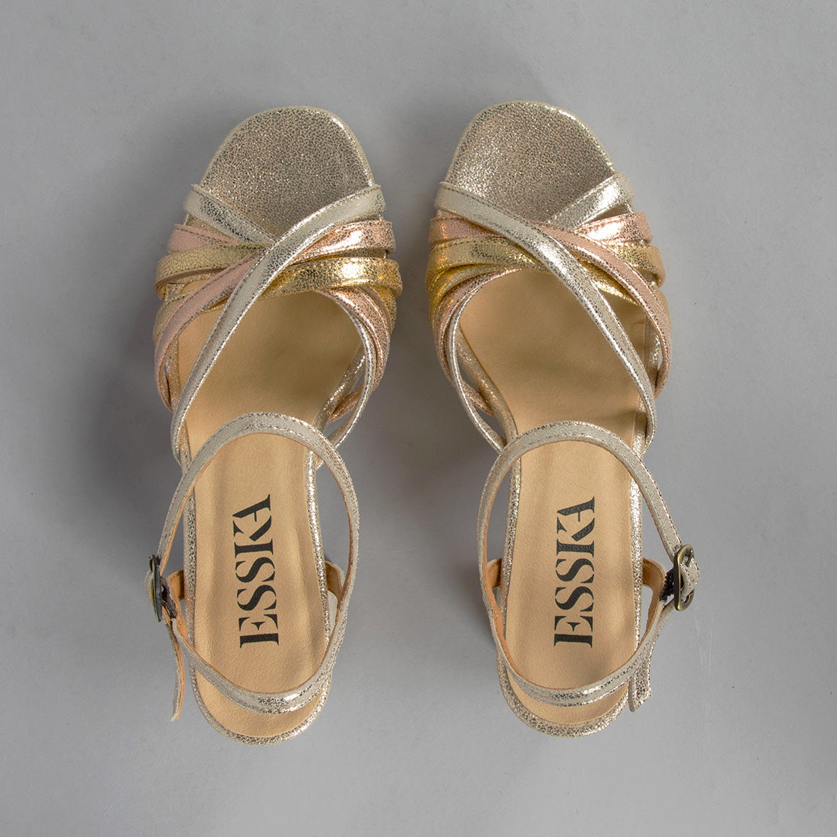 Veronica Vegan Platinum High Sandal by Esska