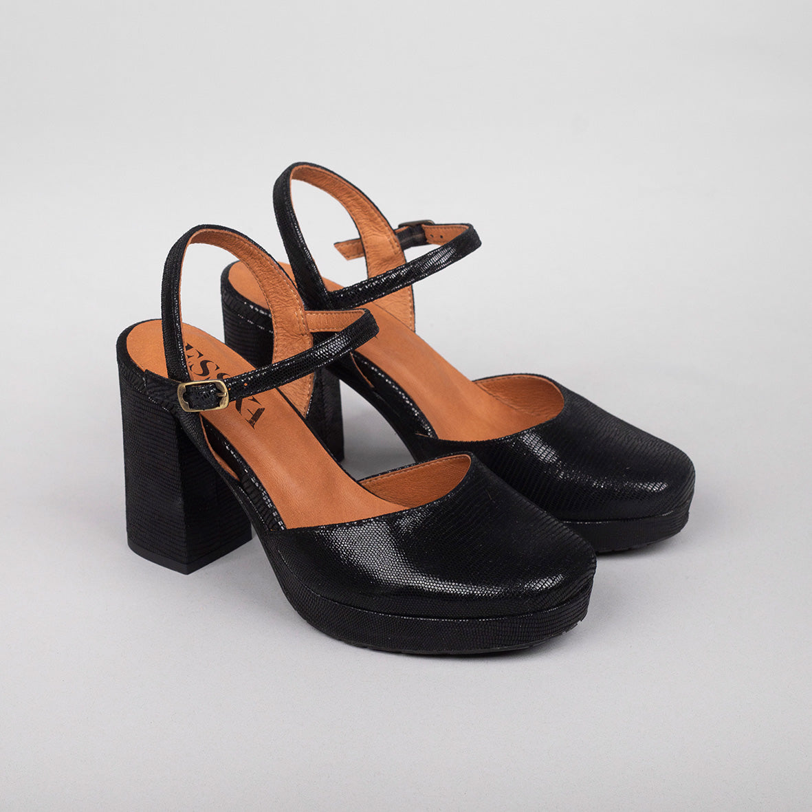 Vicky Black Mid High Shoe by Esska