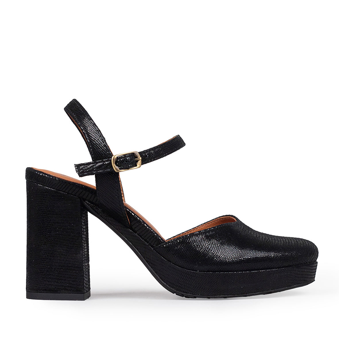 Vicky Black Mid High Shoe by Esska