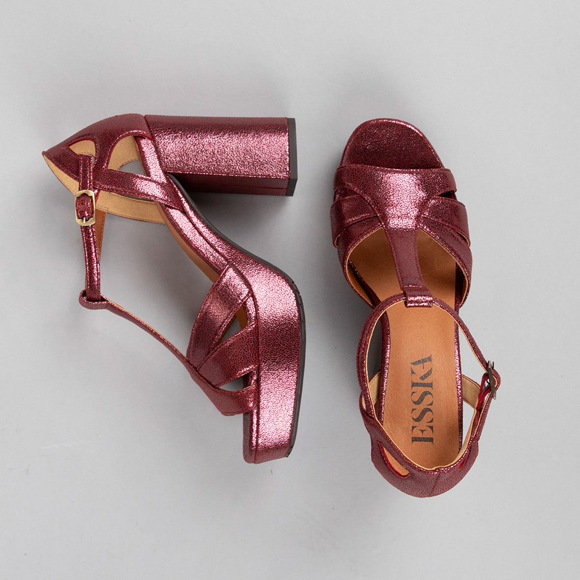 Victoria Vegan Wine High Sandal by Esska