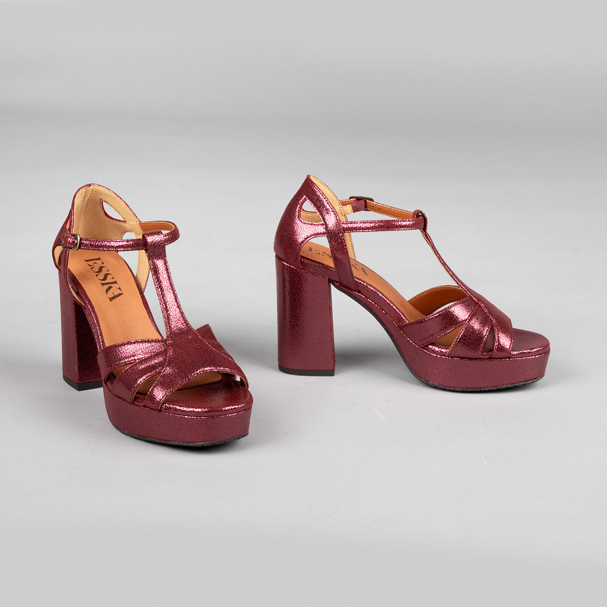 Victoria Vegan Wine High Sandal by Esska