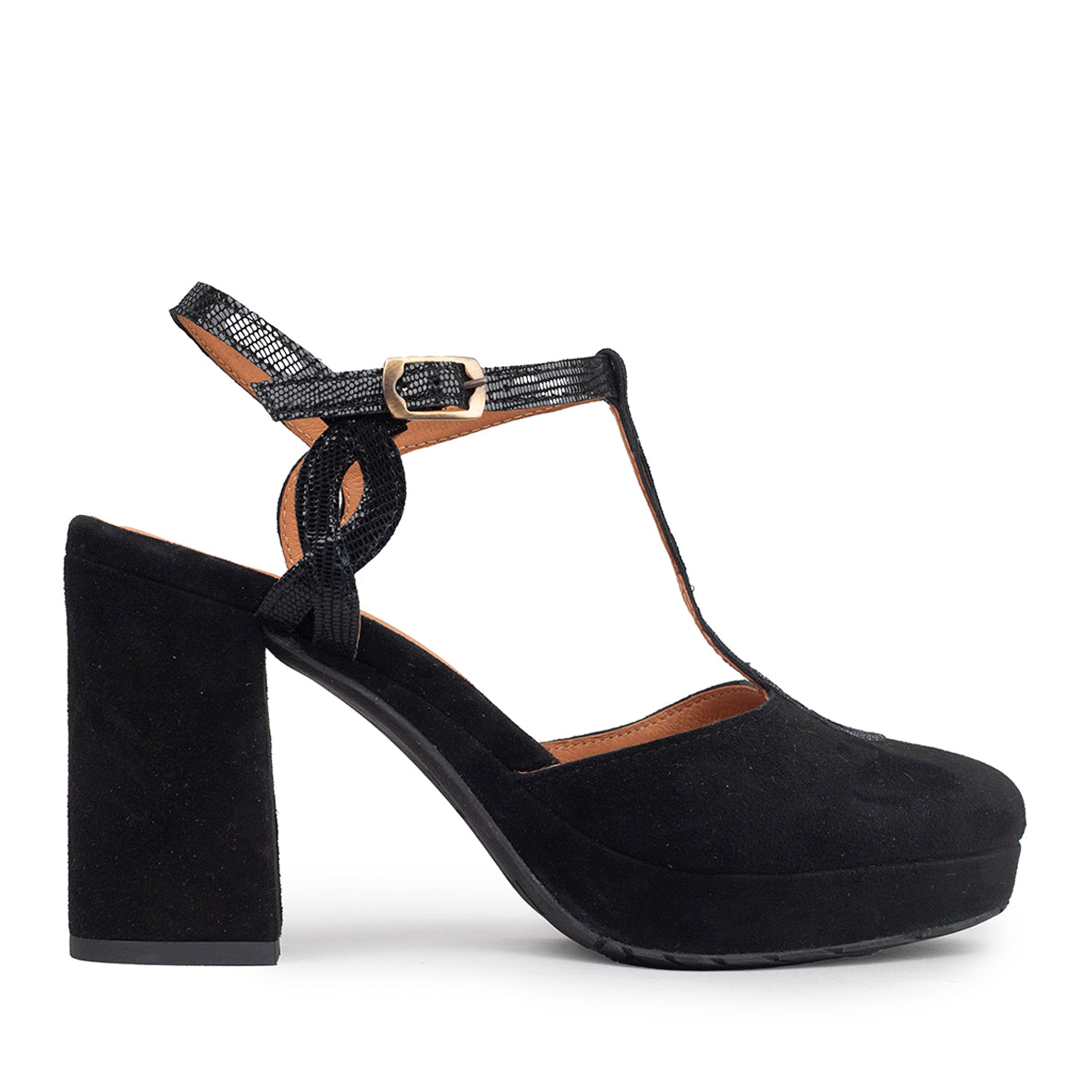 Viola Black High Shoe by Esska