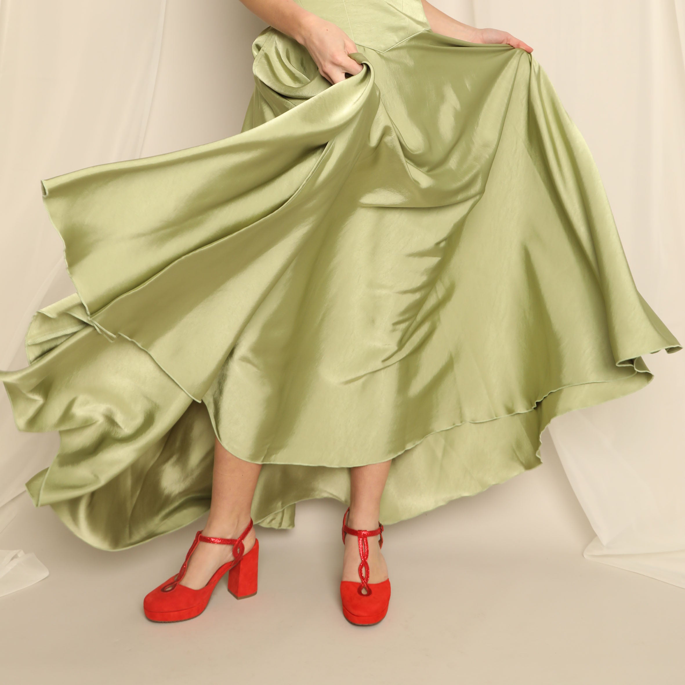 Viola Red High Shoe by Esska