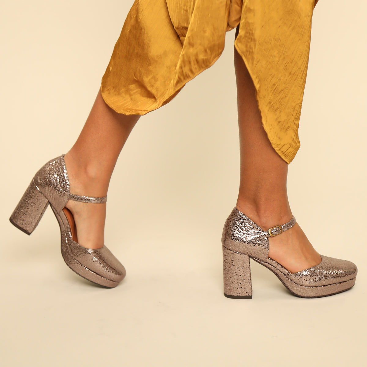 Viv Vegan Metallic Steel