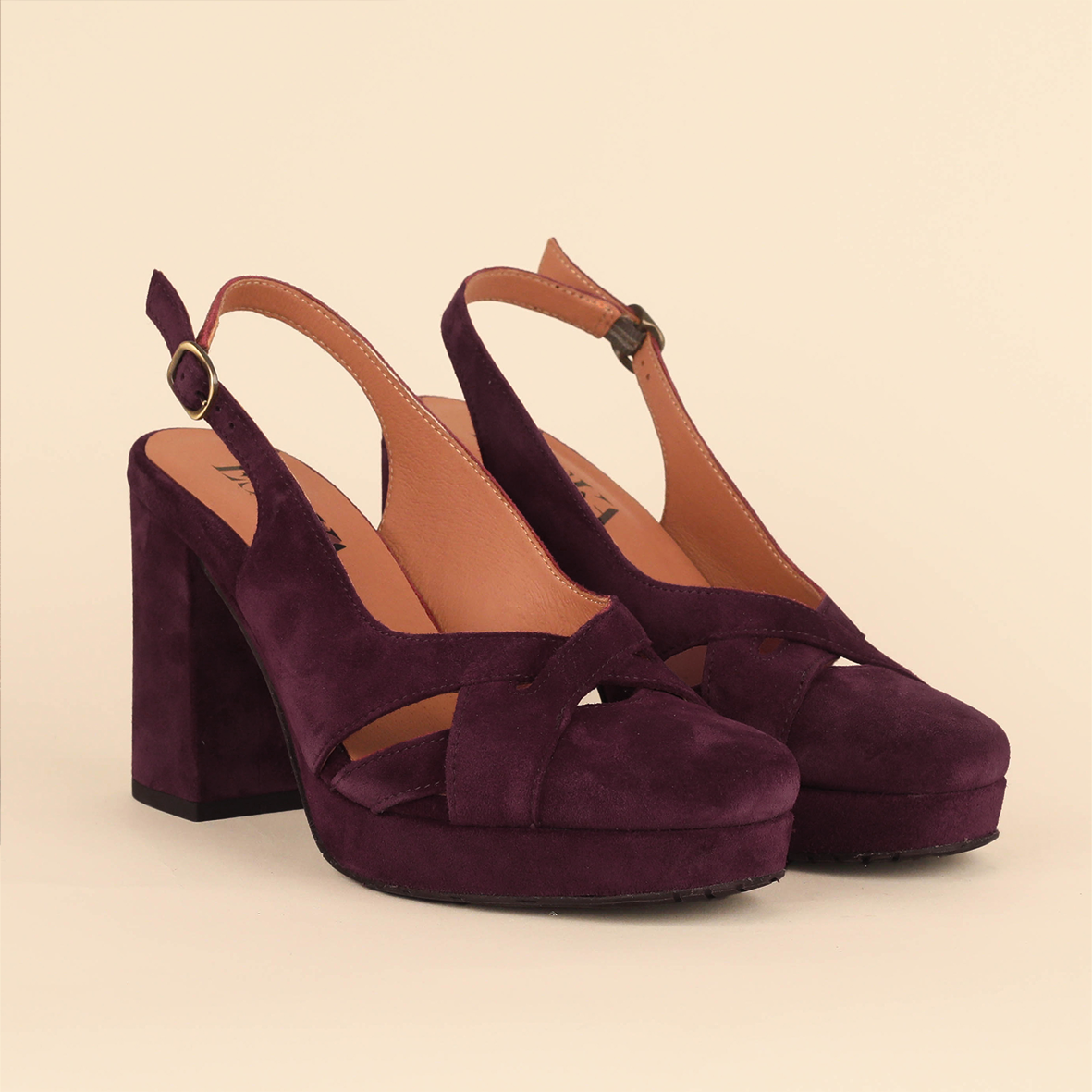 Vivian Plum High Shoe by Esska