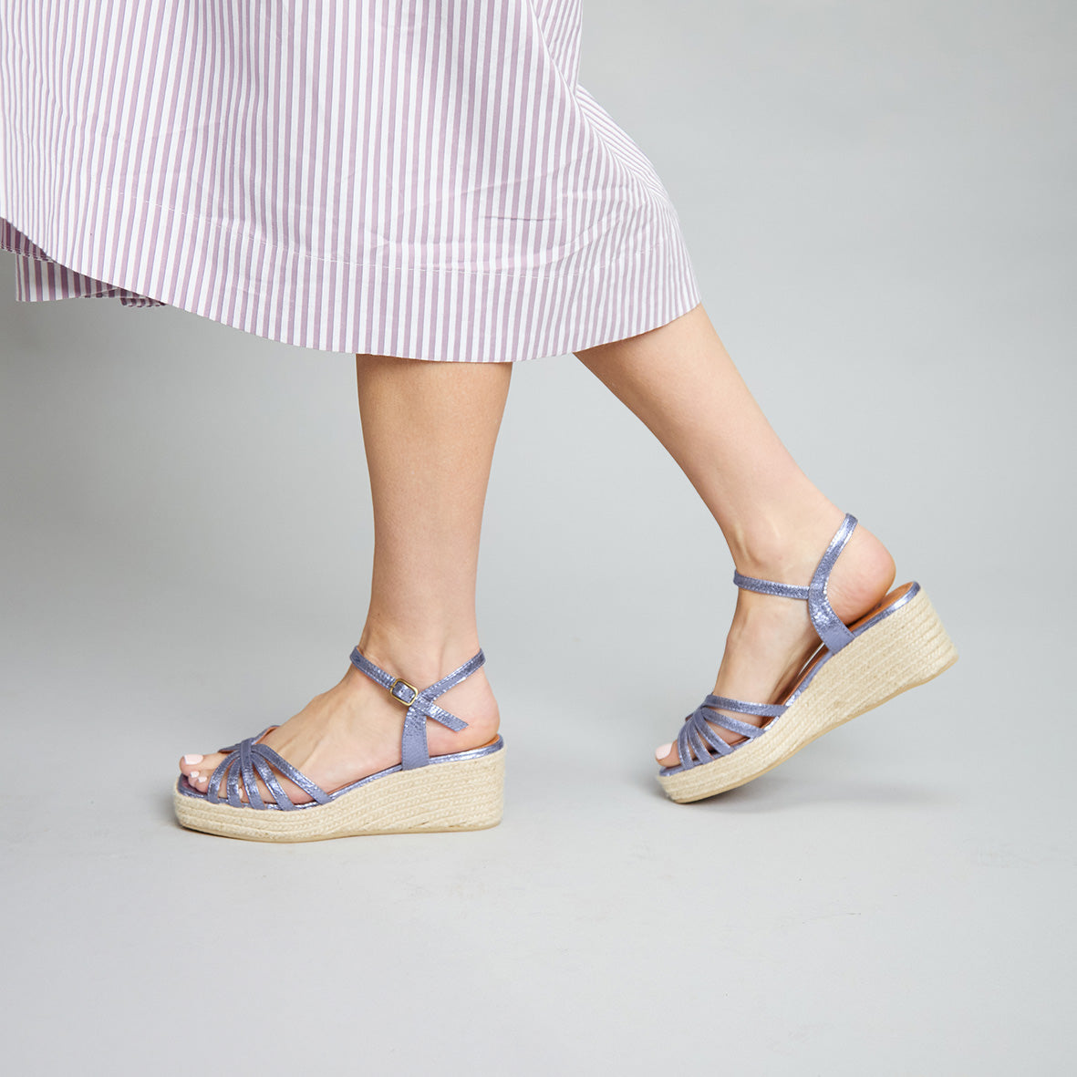 Wafa Metallic Indigo
