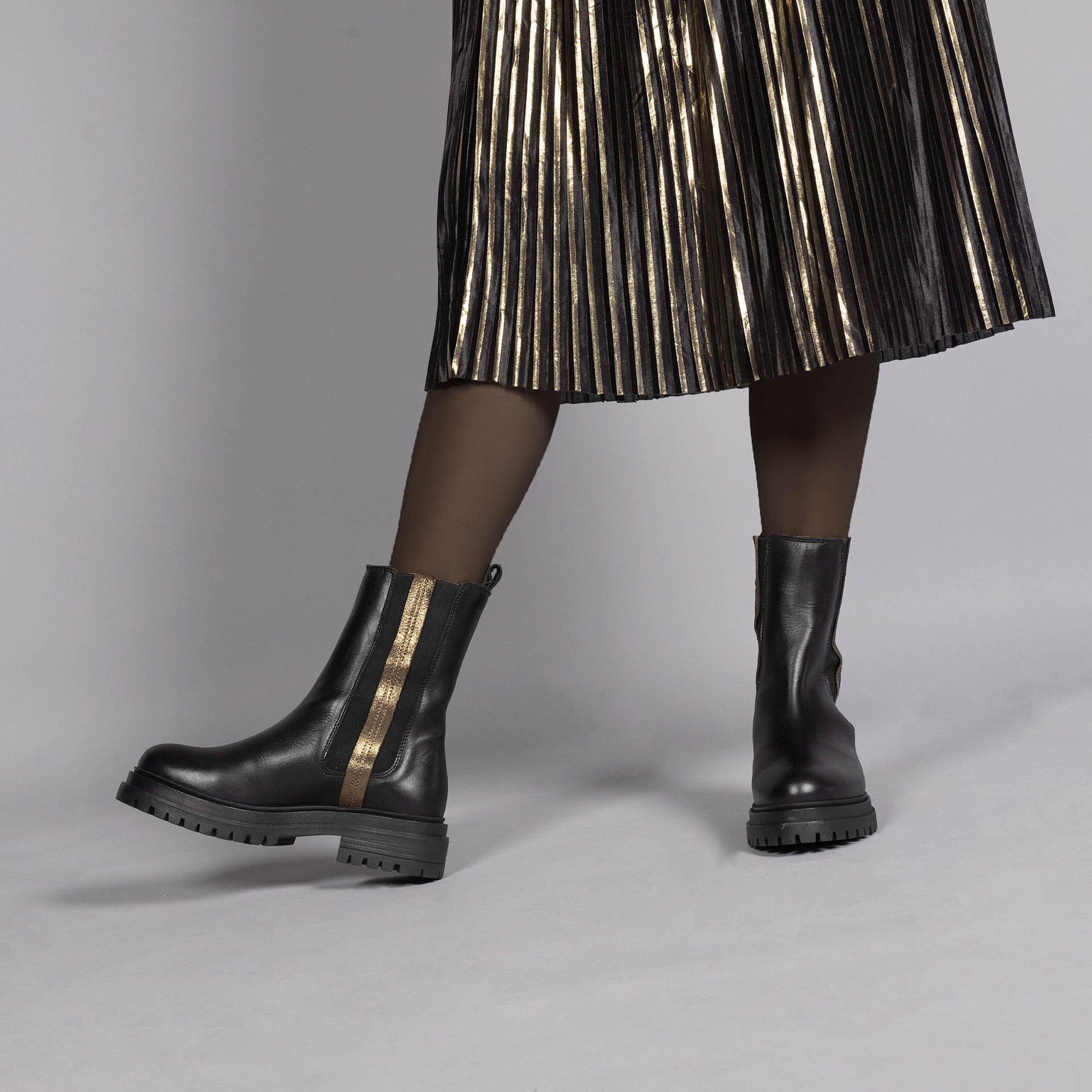 Yaline Black Flat Boot by Esska