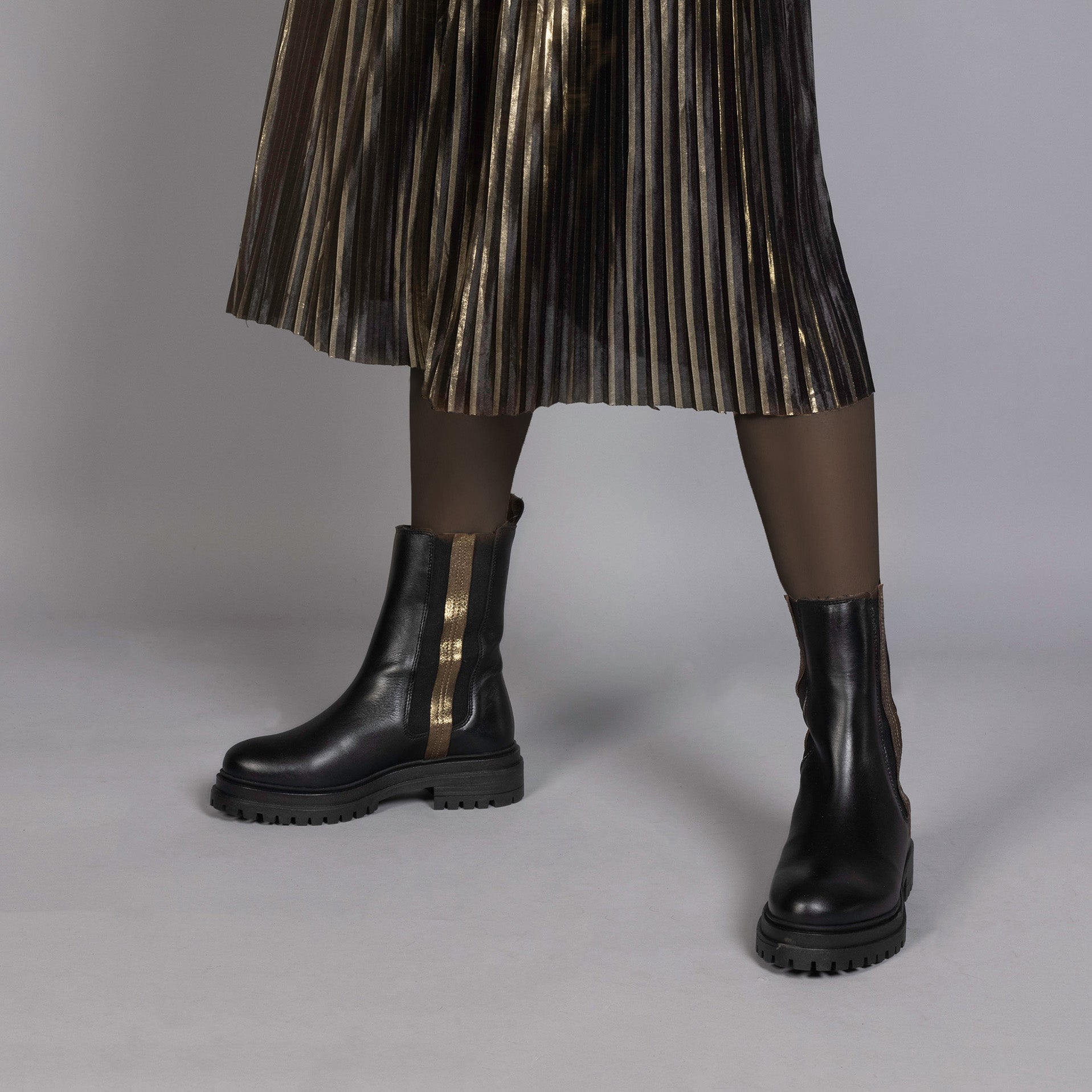 Yaline Black Flat Boot by Esska
