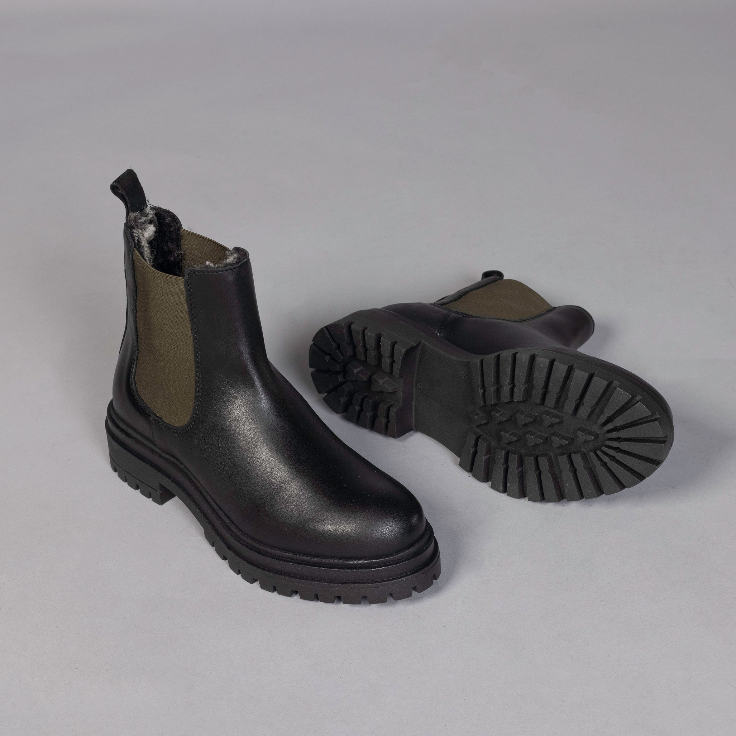 Yolla Black Flat Boot by Esska