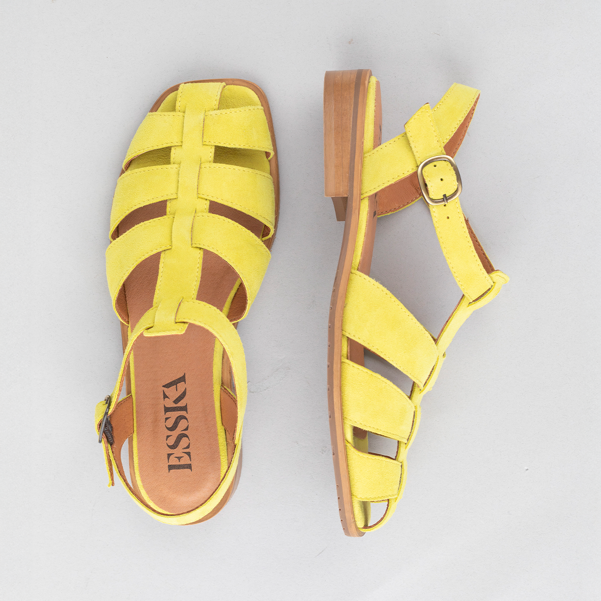 Zak Lemon Flat Sandal by Esska