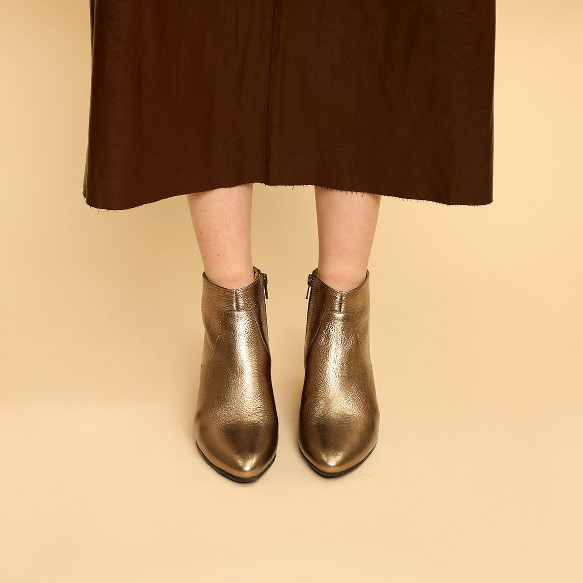 Kiana Metallic Mercury Low Boot by Esska
