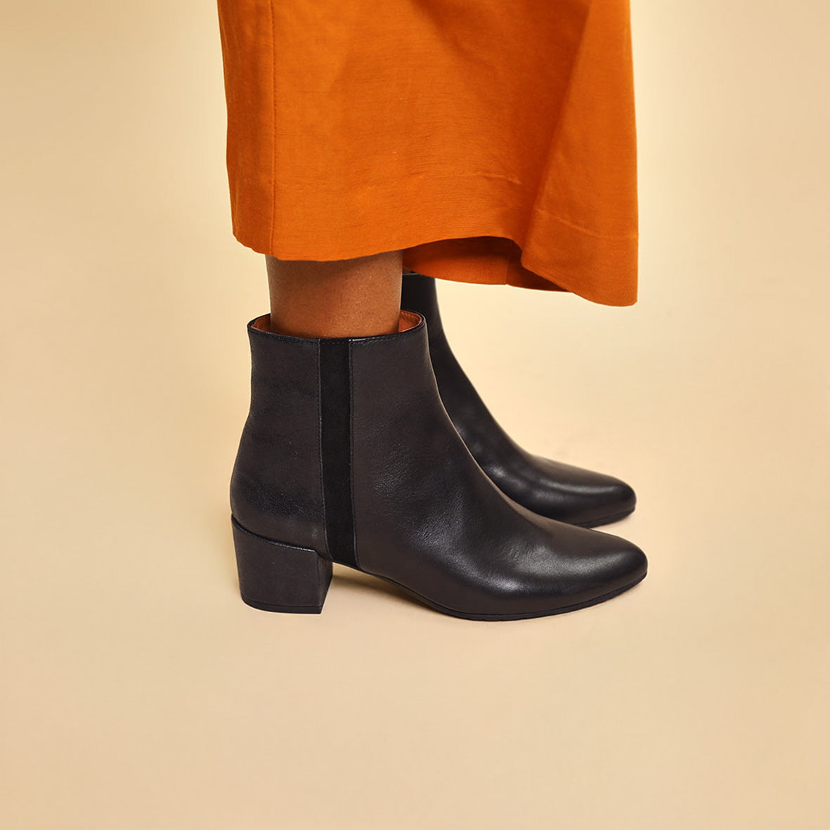 Kitty Black Low Boot by Esska Shoes Ltd