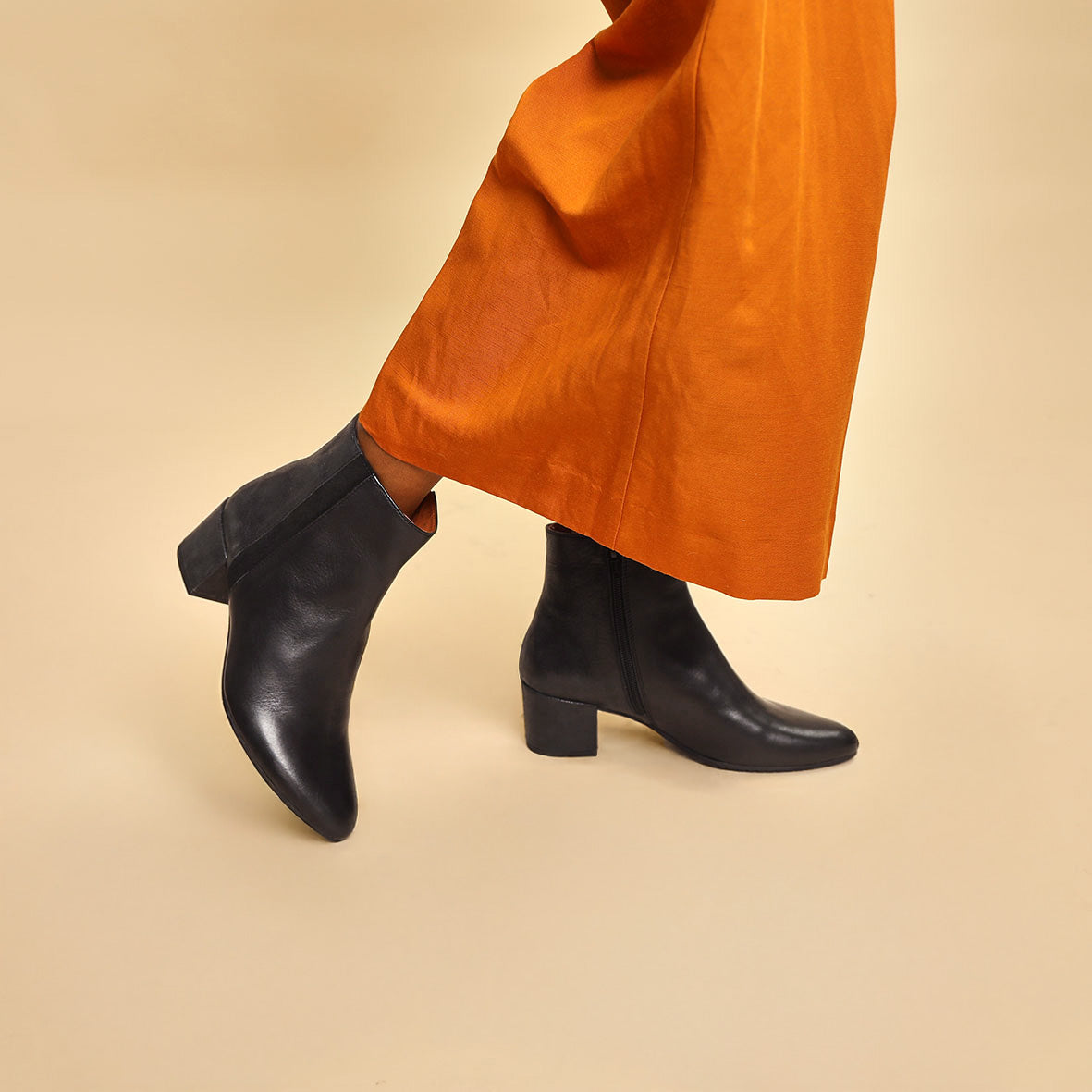 Kitty Black Low Boot by Esska Shoes Ltd