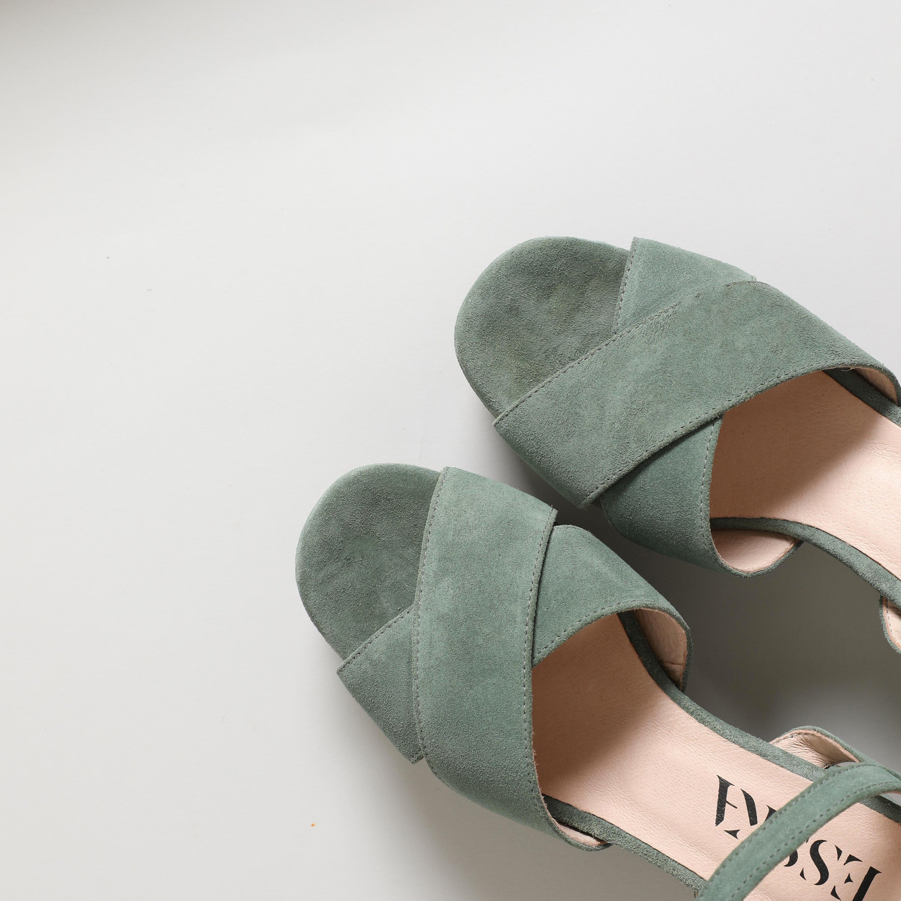 Clara Green Mid Sandal by Esska