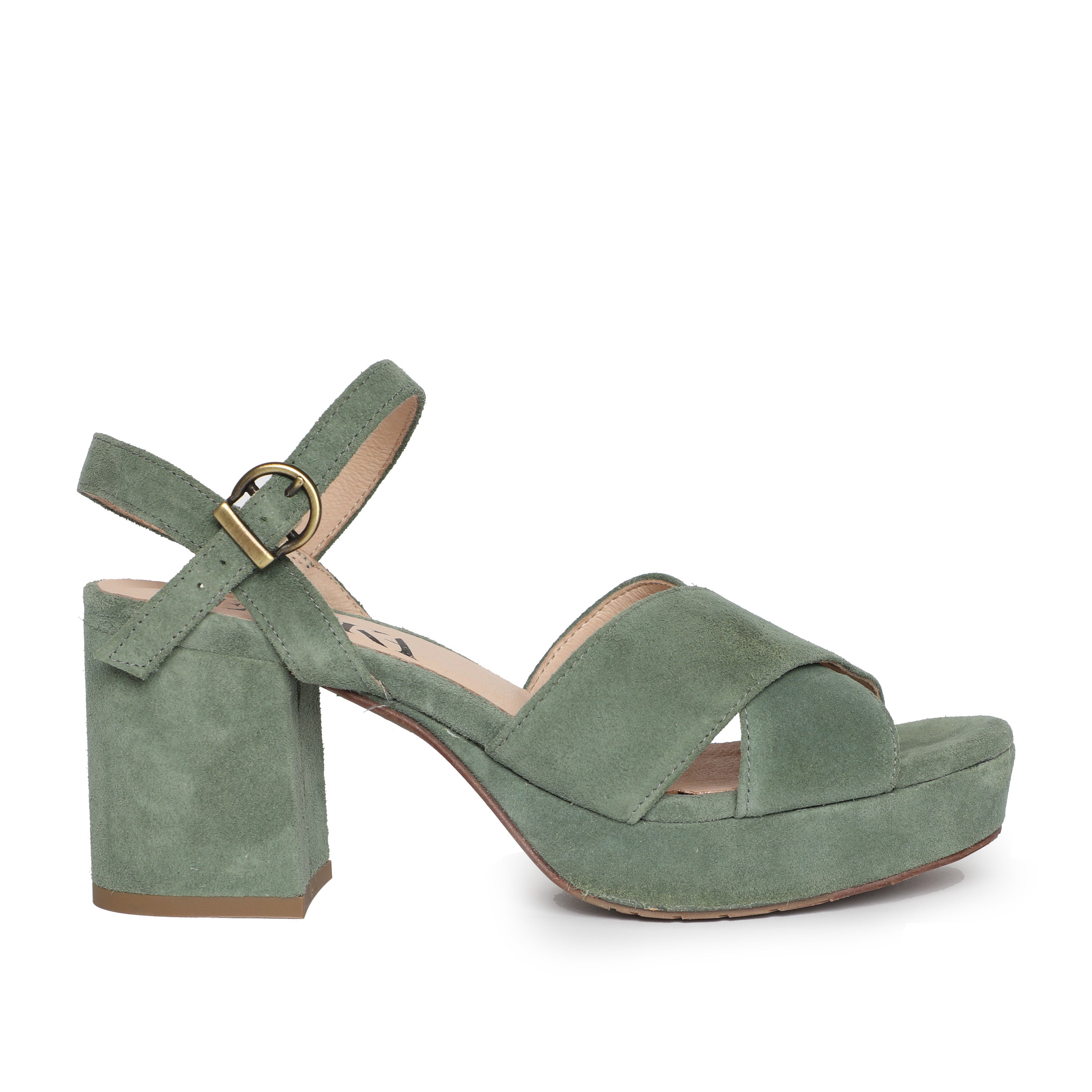 Clara Green Mid Sandal by Esska