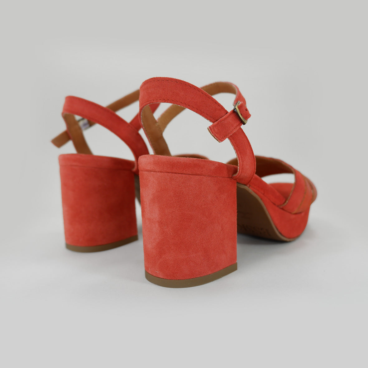 Cleo Rust Mid Sandal by Esska