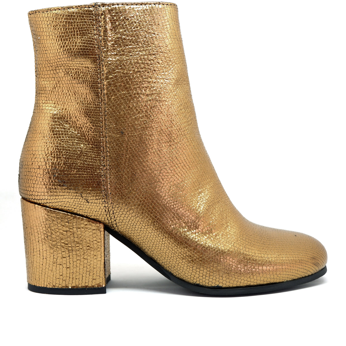 Sample - Rasa Dark Gold - Size 36 UK3 Mid Boot by Esska