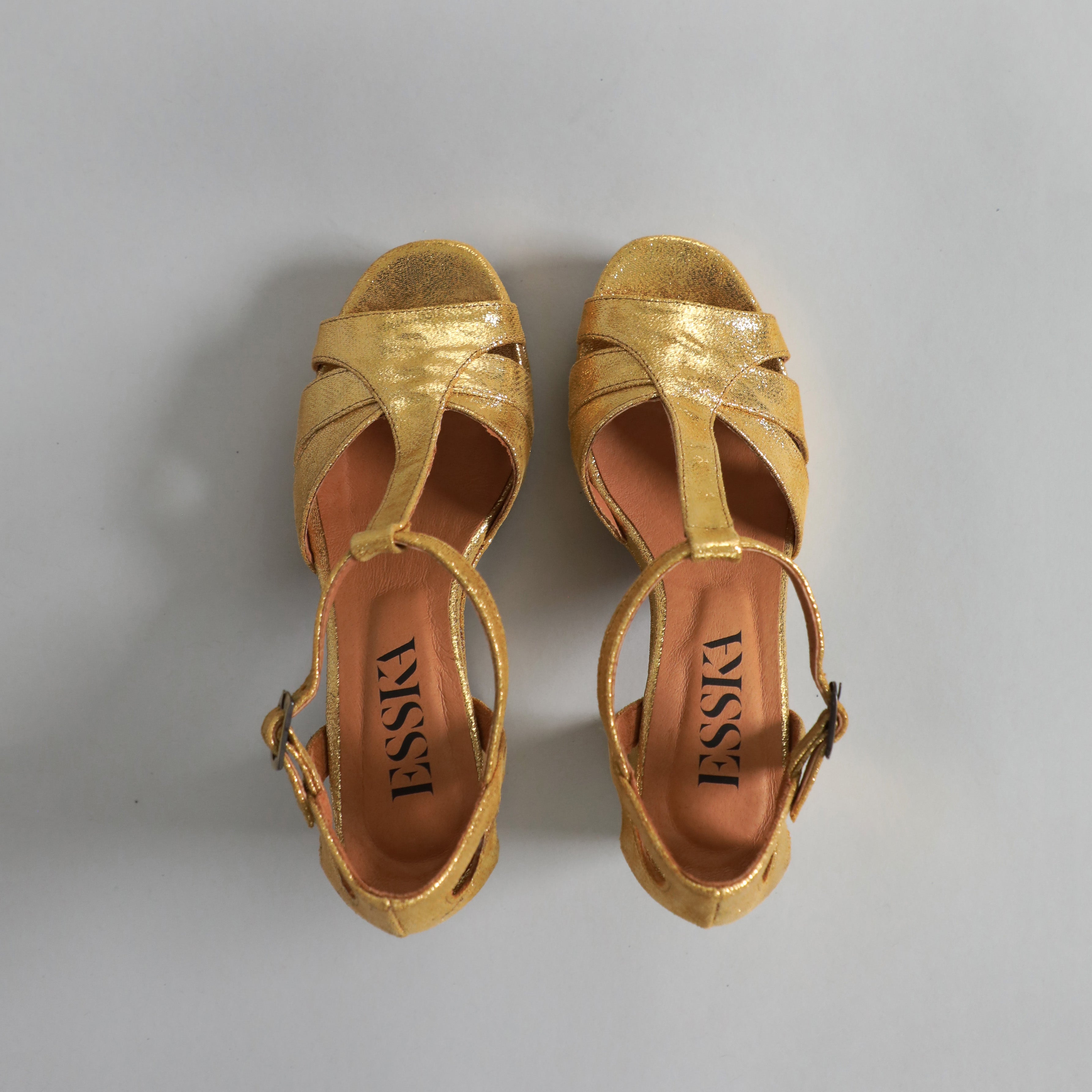 Victoria Gold High Sandal by Esska