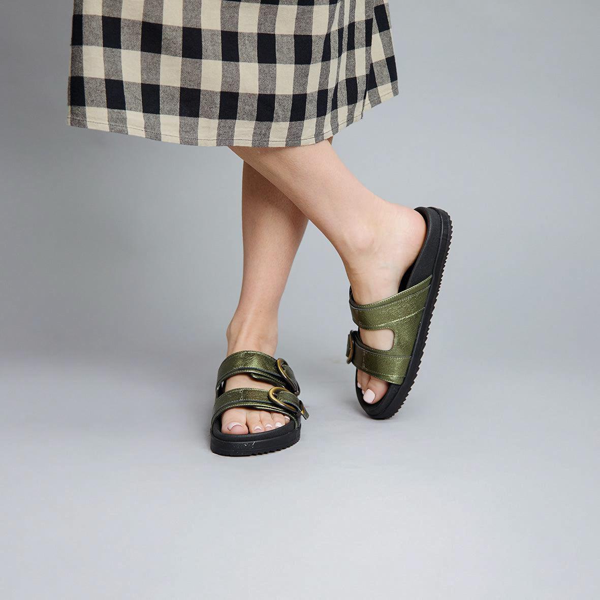 Amelie Metallic Green
