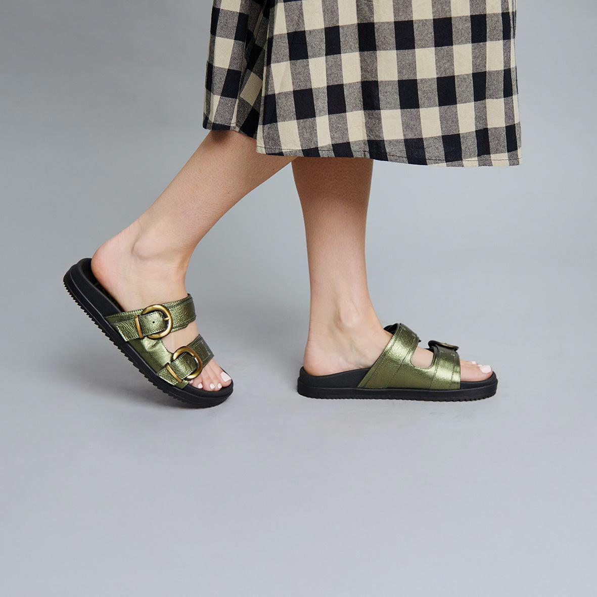 Amelie Metallic Green
