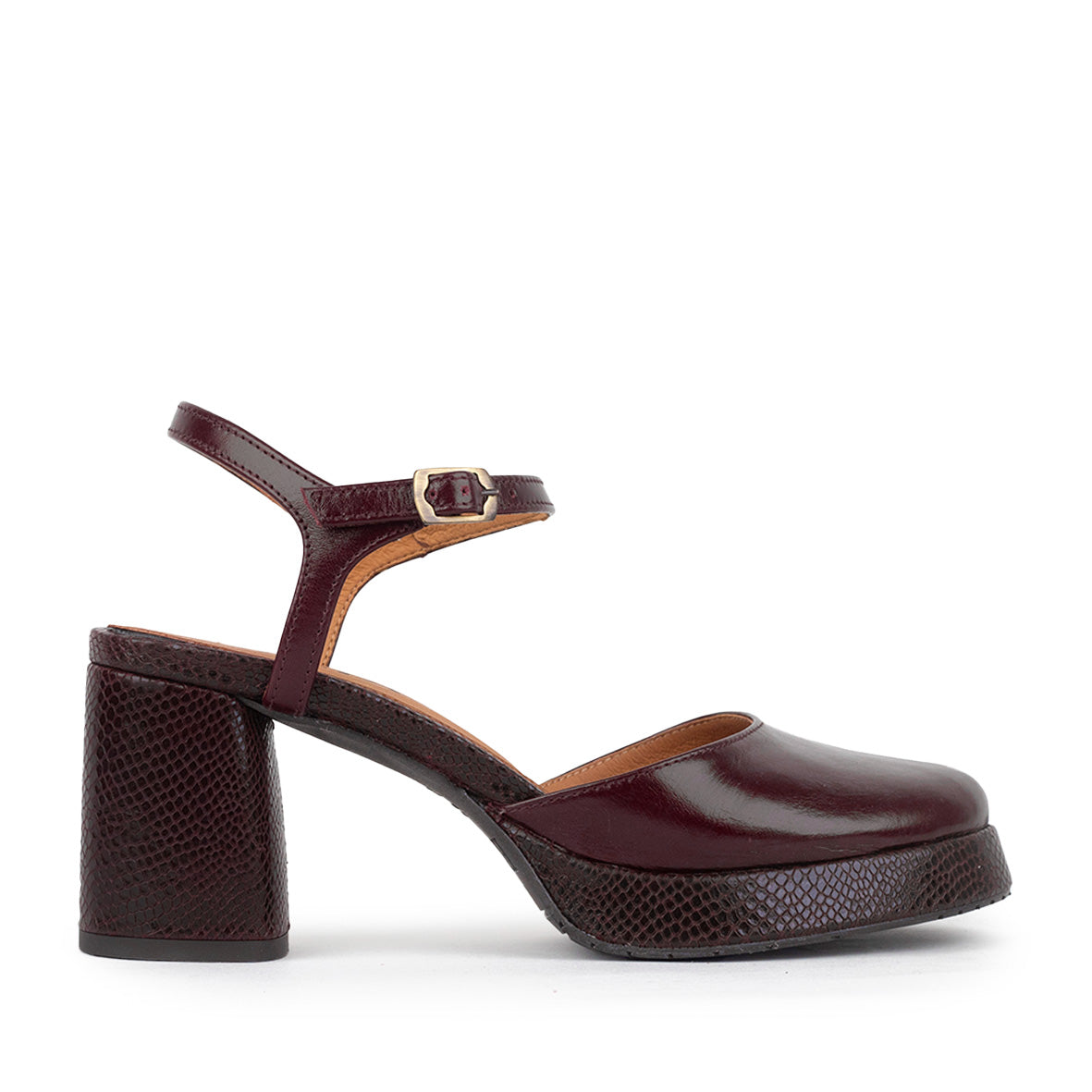 Aria Bordeaux Mid Shoe by Esska