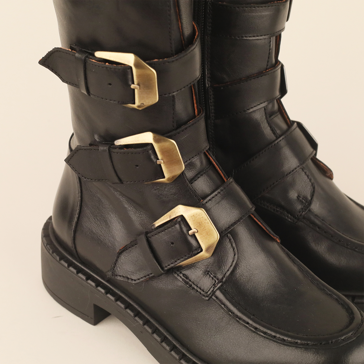 Birdie Black Flat Boot by Esska Shoes Ltd