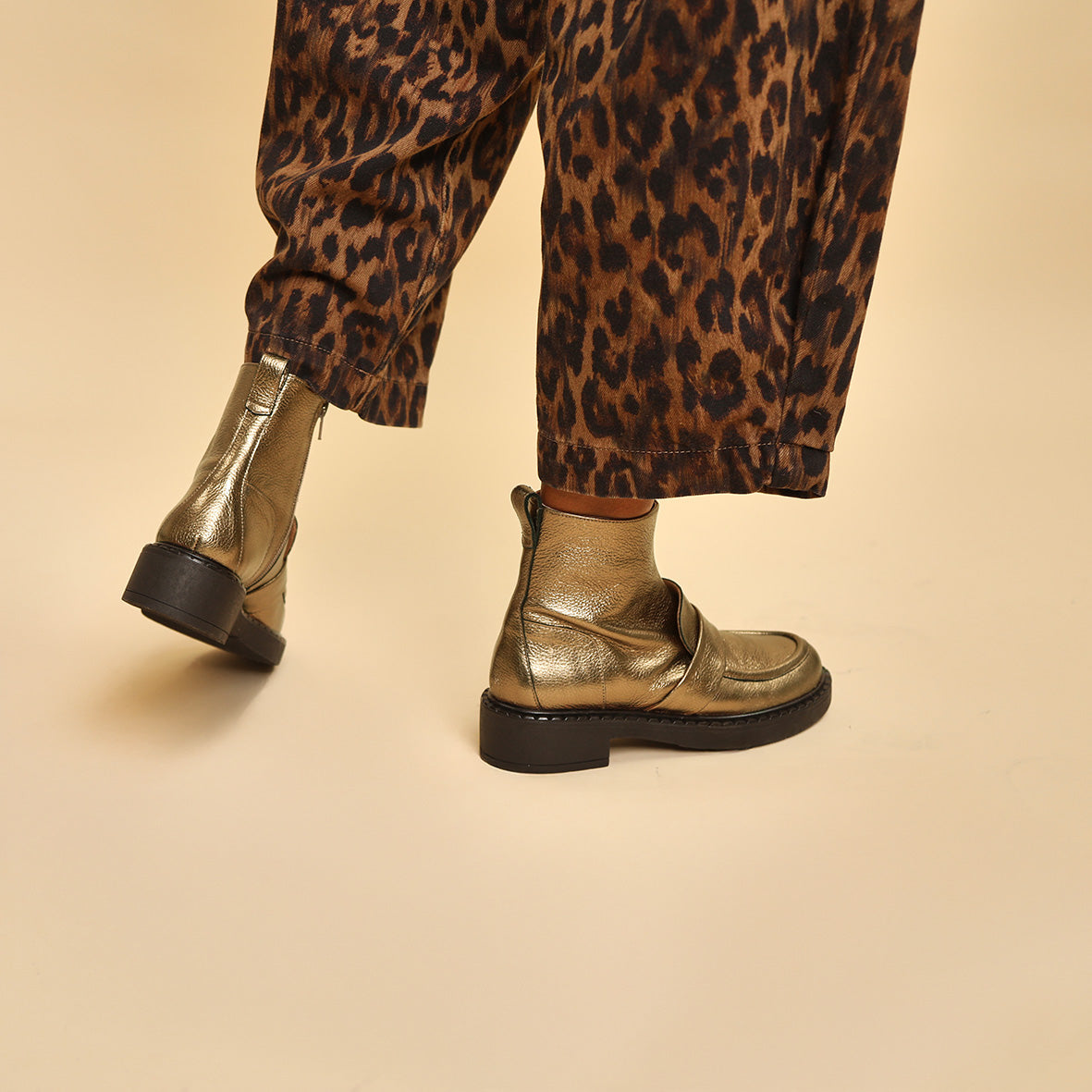 Bista Metallic Mercury Flat Boot by Esska Shoes Ltd