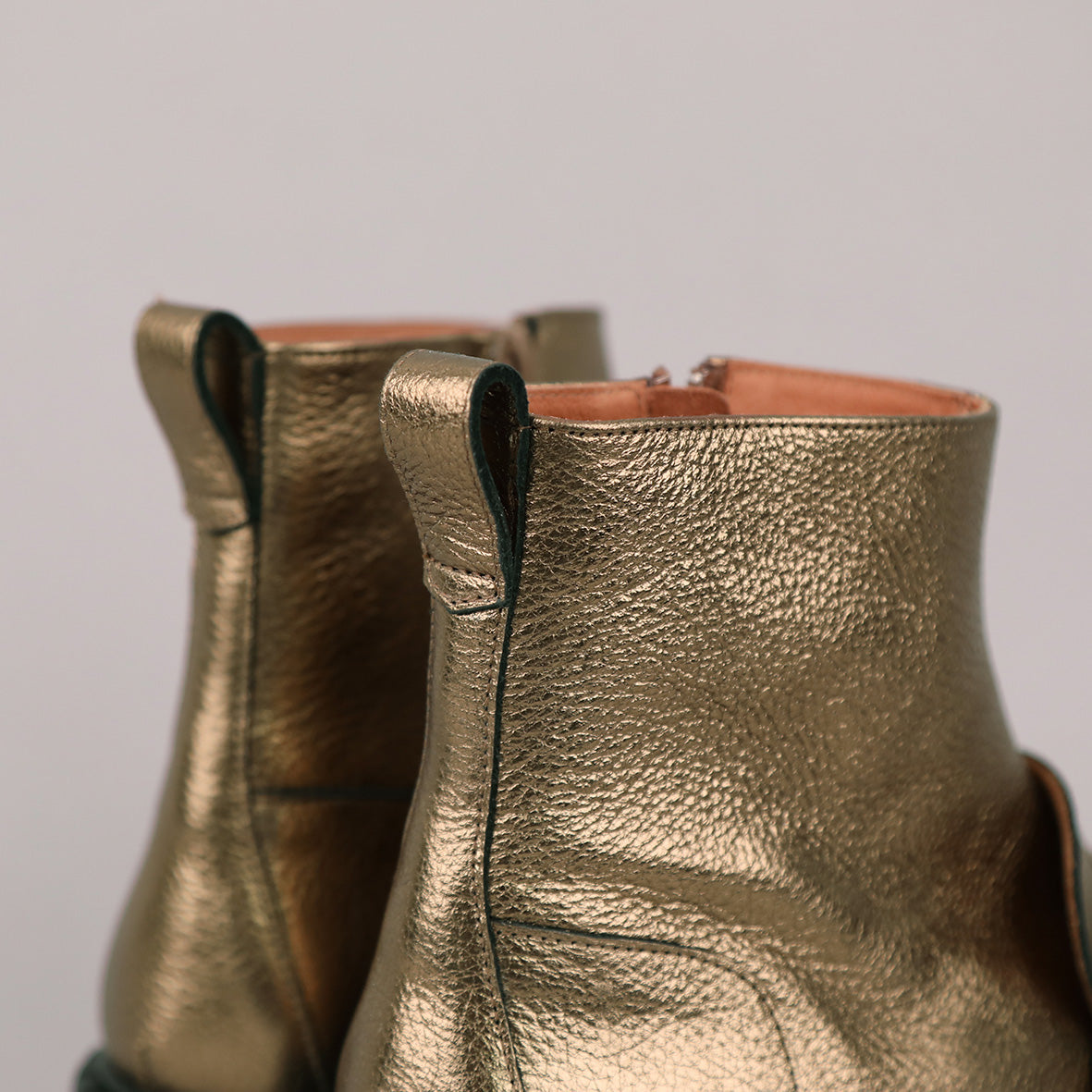 Bista Metallic Mercury Flat Boot by Esska Shoes Ltd