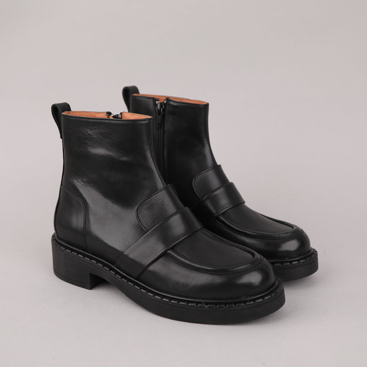 Bista Black Flat Boot by Esska Shoes Ltd