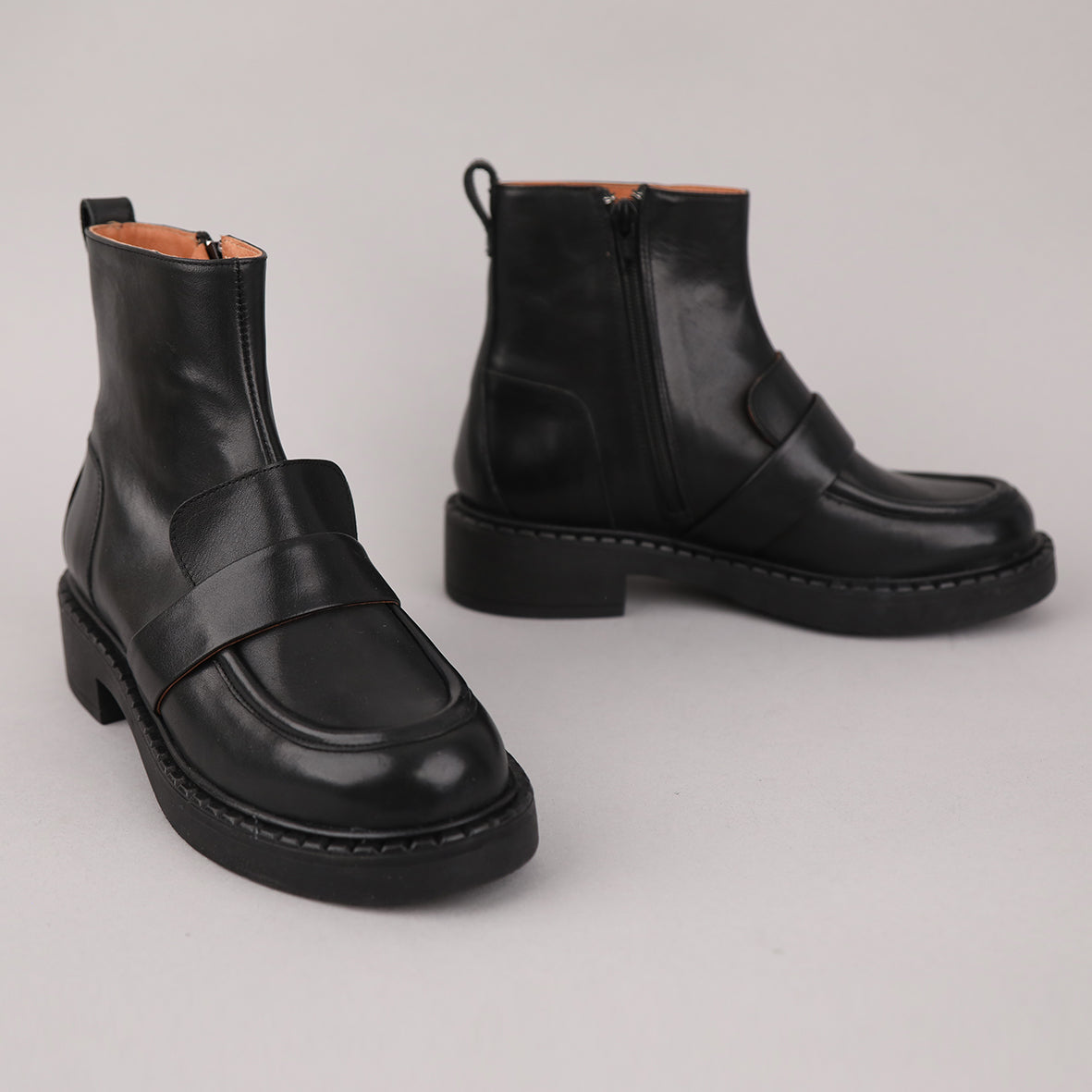 Bista Black Flat Boot by Esska Shoes Ltd