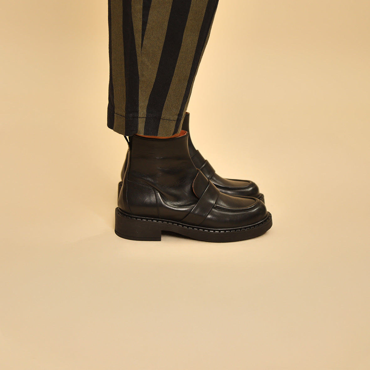 Bista Black Flat Boot by Esska Shoes Ltd