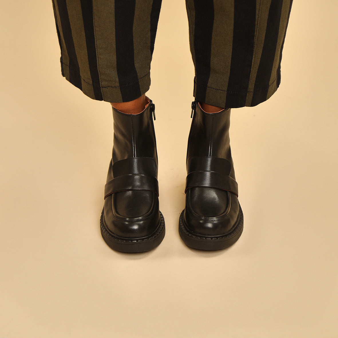 Bista Black Flat Boot by Esska Shoes Ltd
