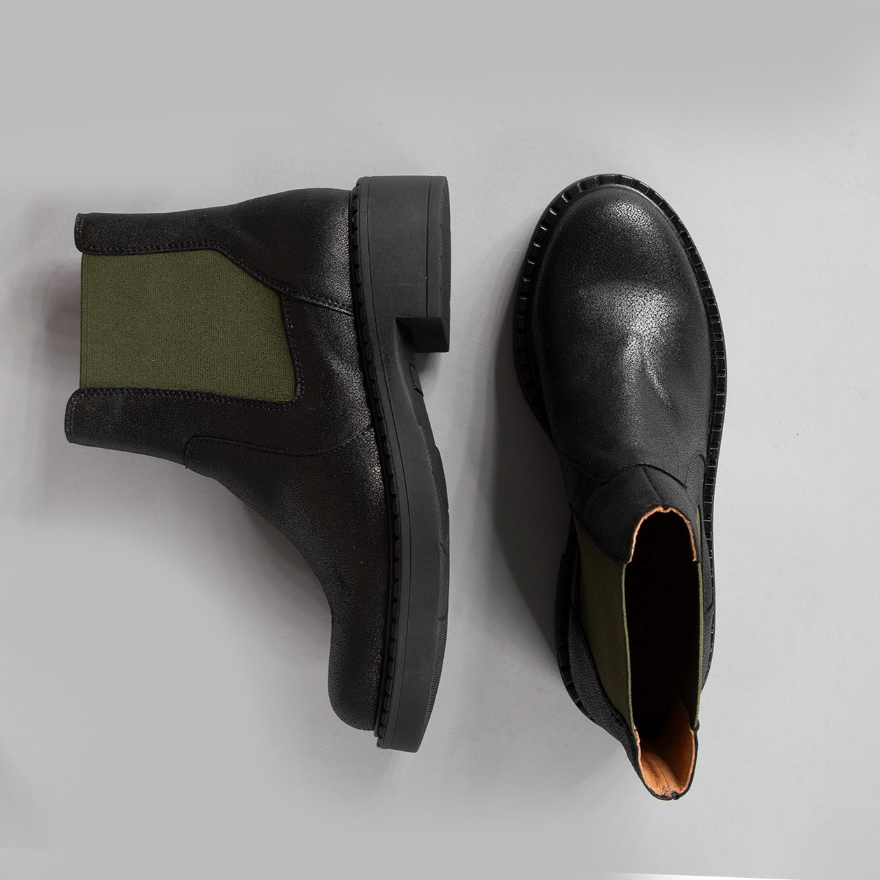 Bora Vegan Black Flat Boot by Esska