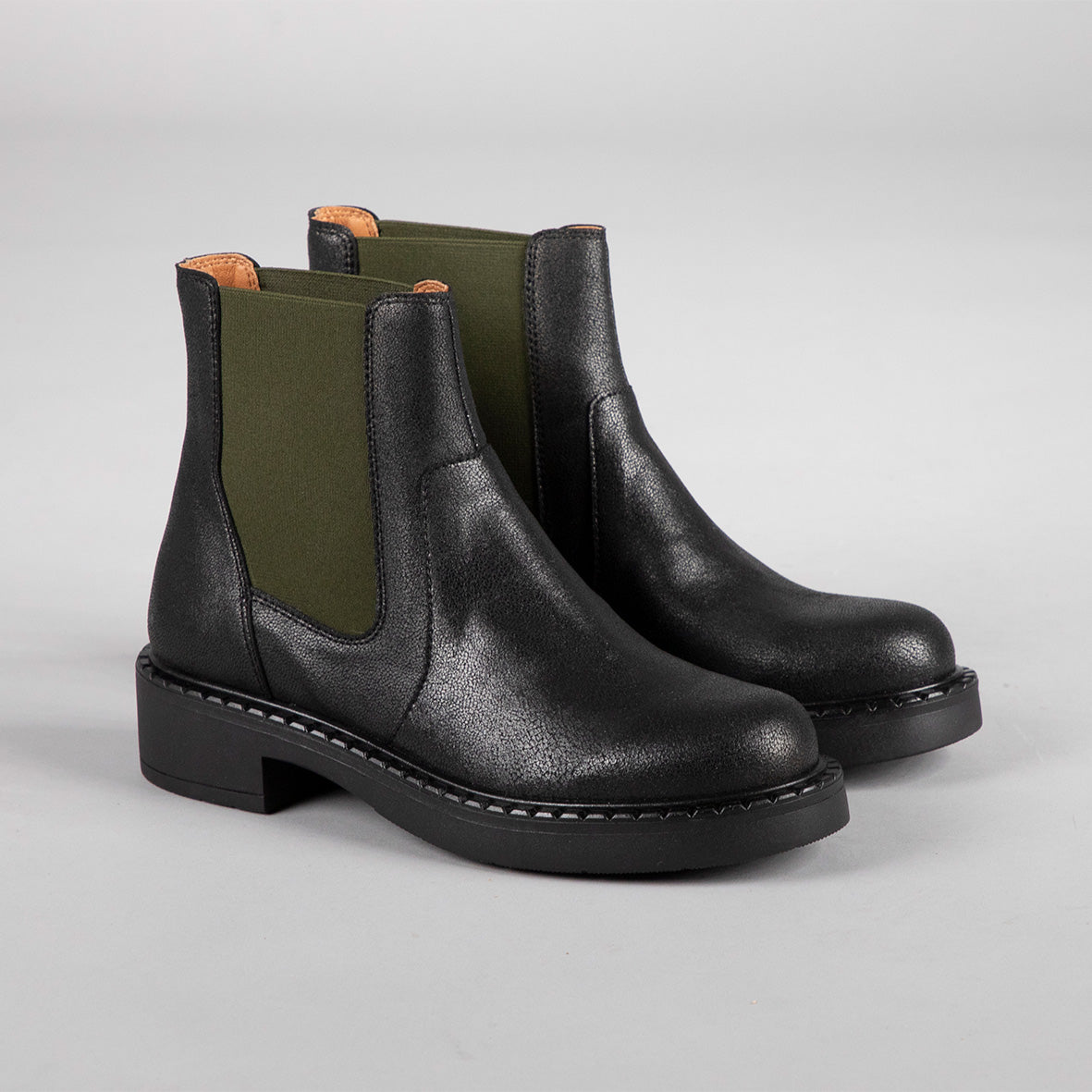 Bora Vegan Black Flat Boot by Esska