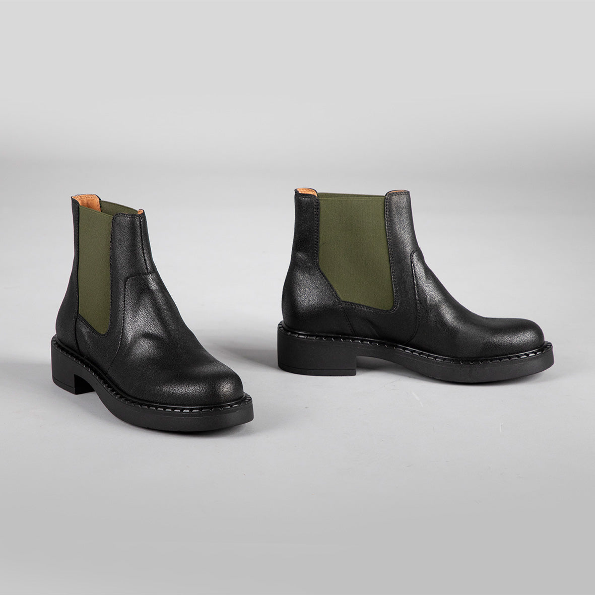 Bora Vegan Black Flat Boot by Esska