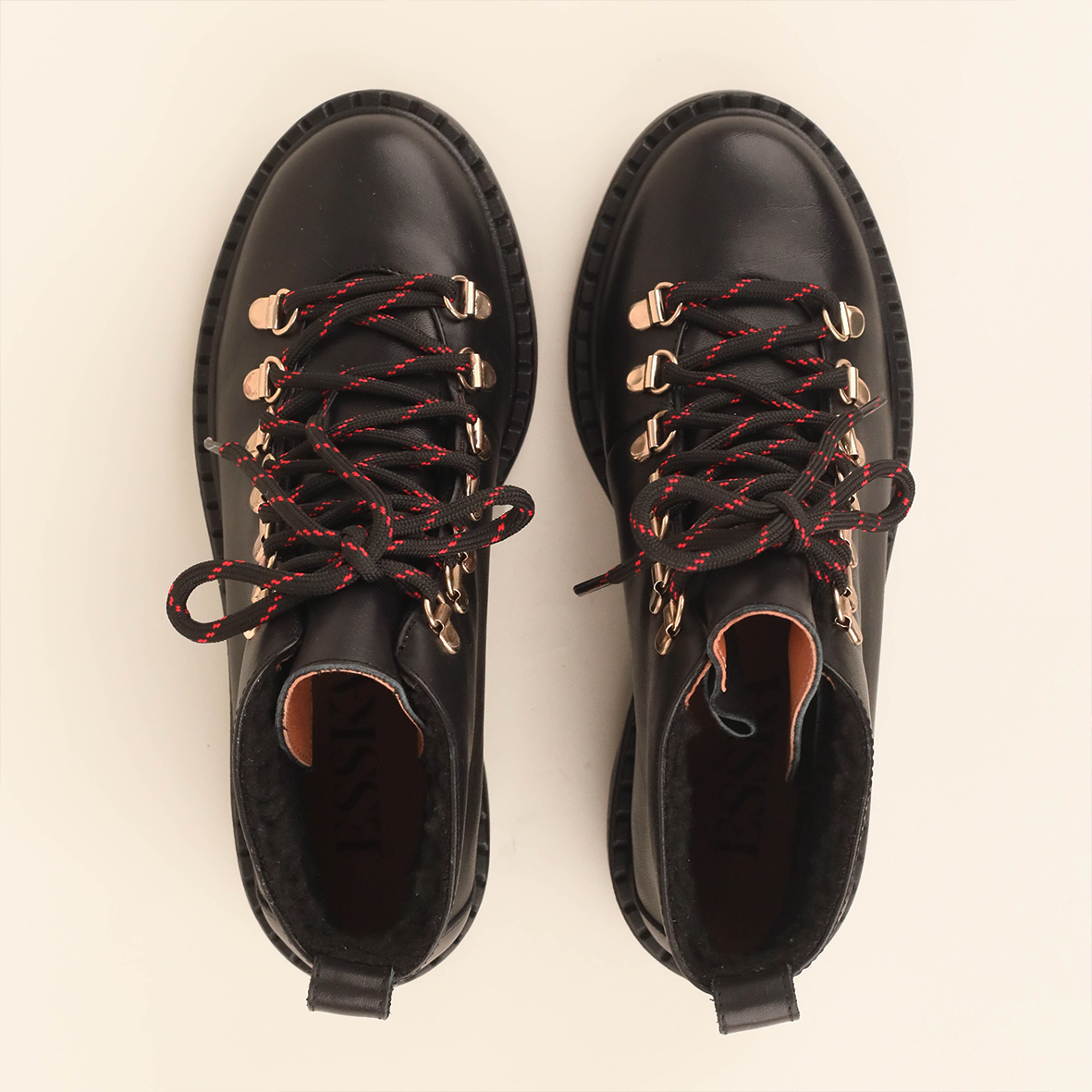 Brooke Black Flat Boot by Esska