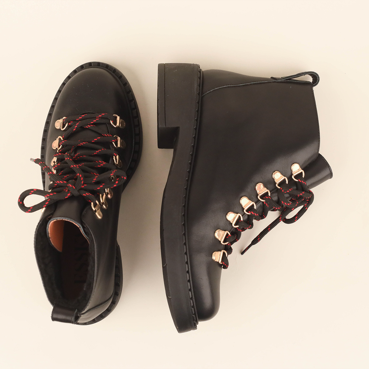Brooke Black Flat Boot by Esska