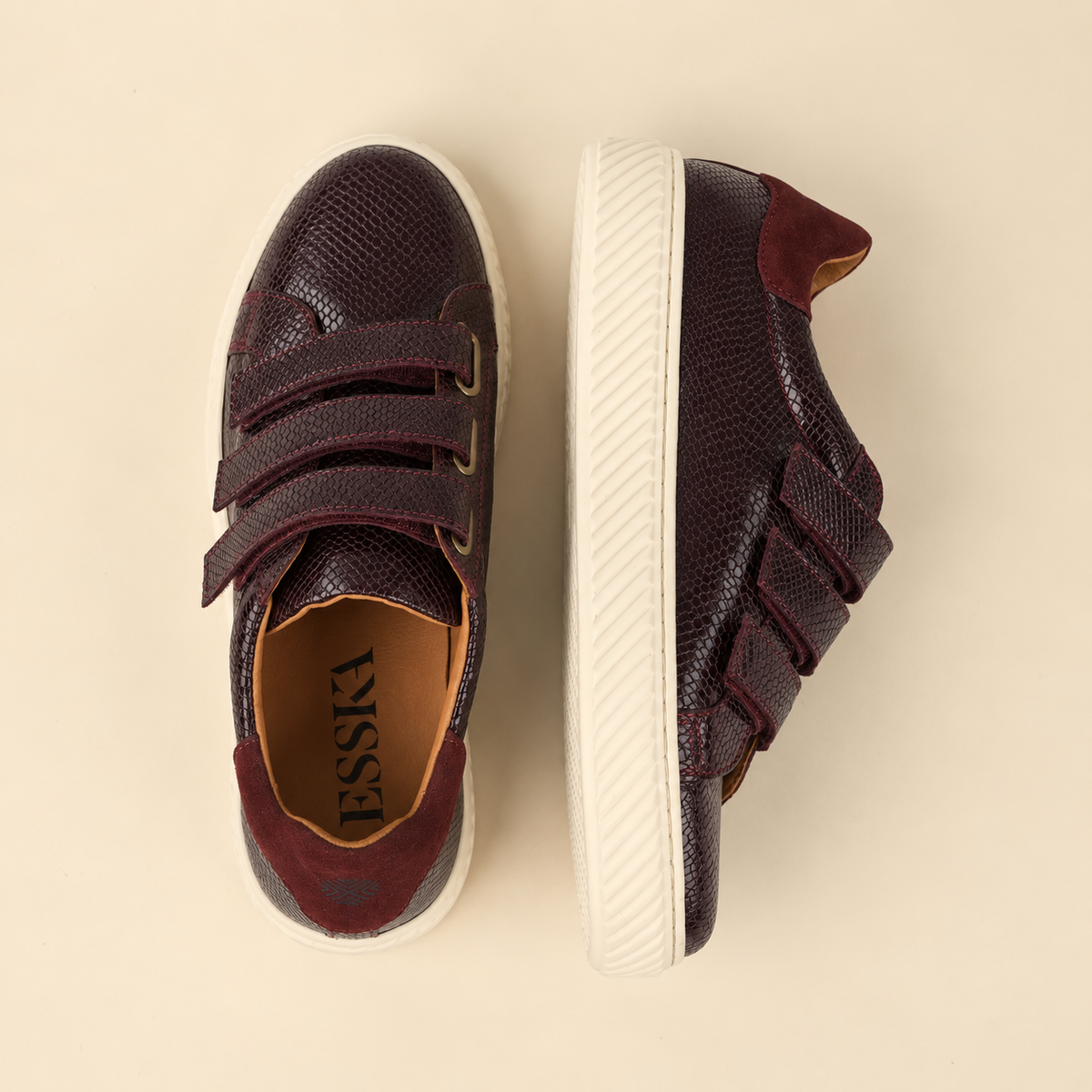 Narla Bordeaux Rept Trainer by Esska