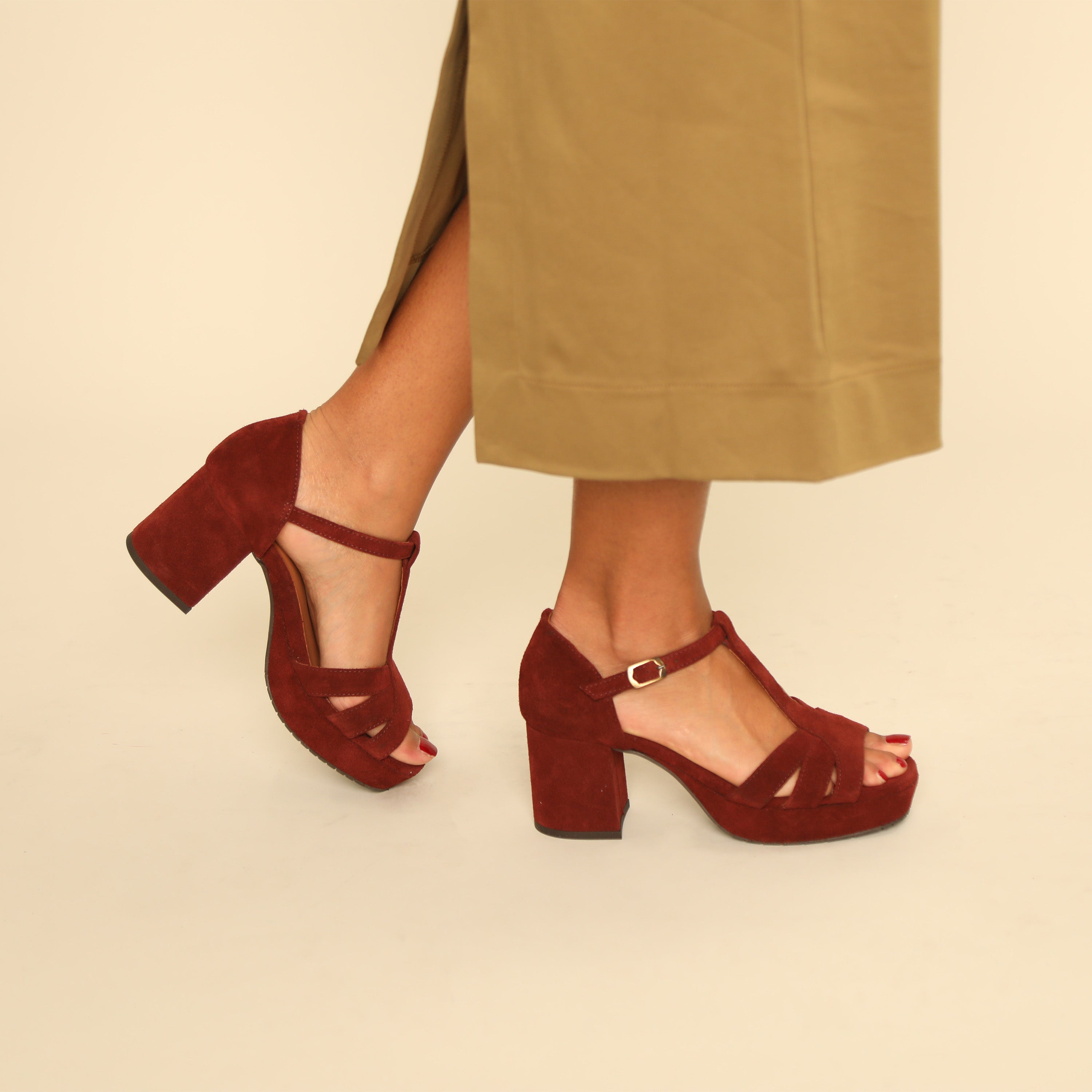 Cam Rust Mid Sandal by Esska