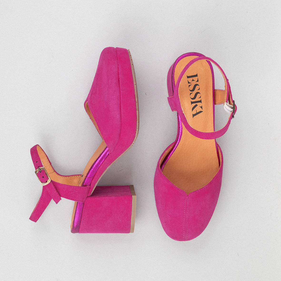 Carol Fuchsia Mid Shoe by Esska